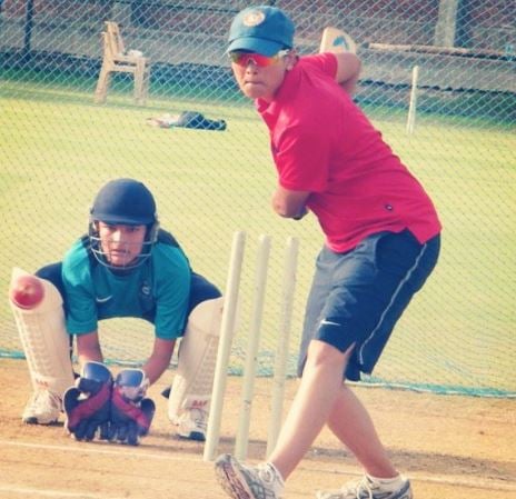 Sushma Verma during her practise session