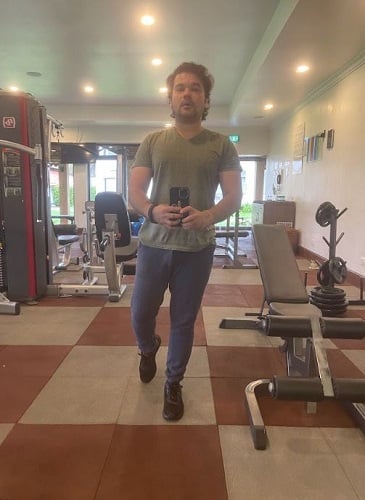 Suyash Pachauri at a gym