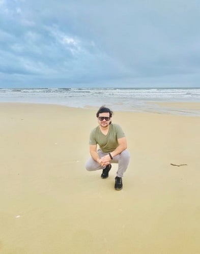 Suyash Pachauri during his vacation