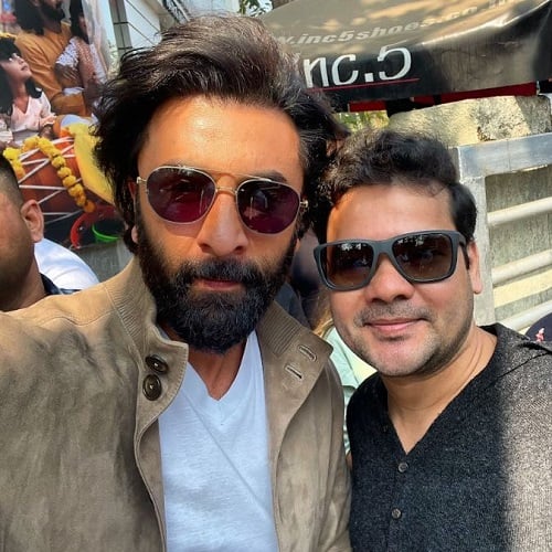 Suyash Pachauri with Ranbir Kapoor