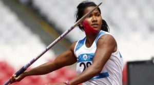 Swapna Barman while performing at the Asian Games 2018
