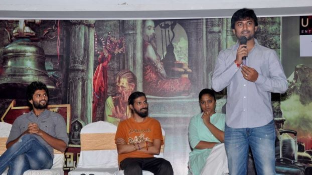 Swapna Dutt at the promotion event of Yevade Subramanyam