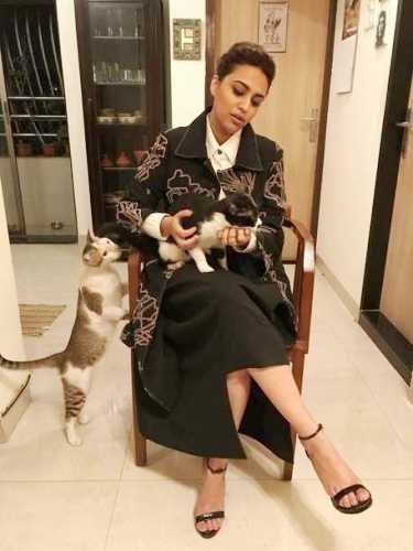 Swara Bhaskar, an animal lover