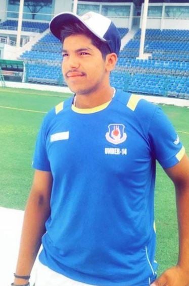 Swastik Chikara during Under-14 playing days