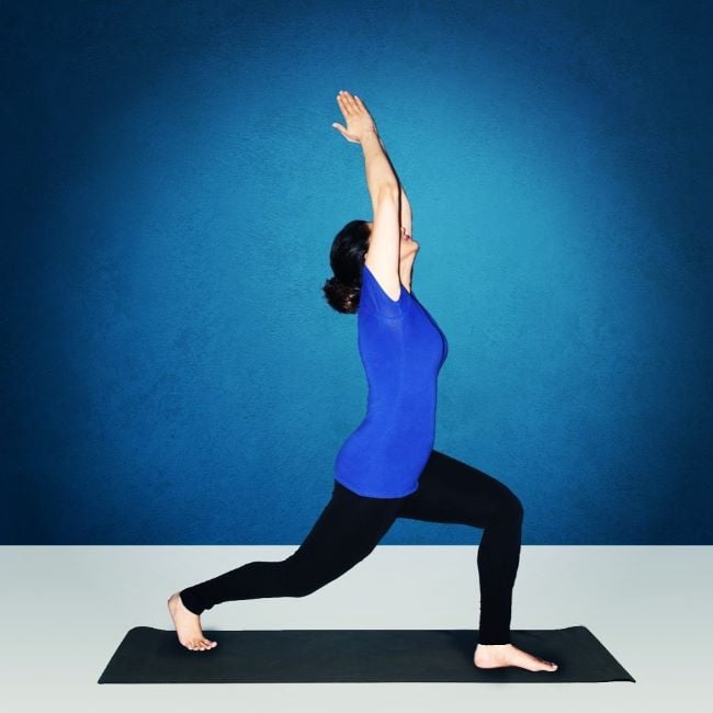 Swati Raina practising yoga