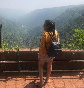 Swati Tarar while on a holiday