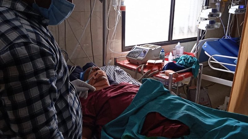 Syed Shahid Hakim undergoing treatment for stroke