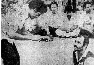 T. Abdul Rahman (left) during a coaching session