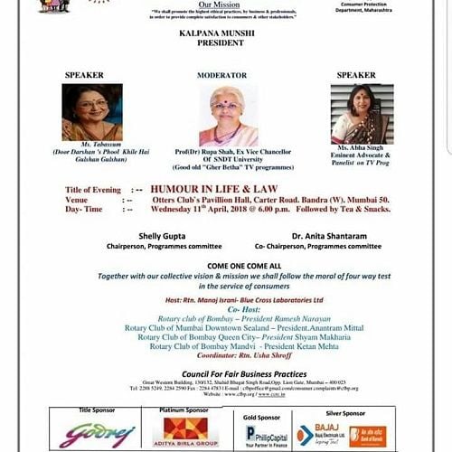 Tabassum as a guest speaker at an event