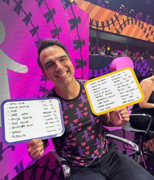 Tadeu Schmidt at the national social mobilization campaign titiled 