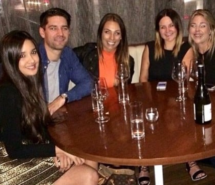 Tahan Lew Fatt while enjoying an alcoholic beverage