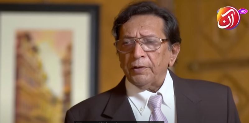 Talat Hussain in a still from the Pakistani TV series titled 