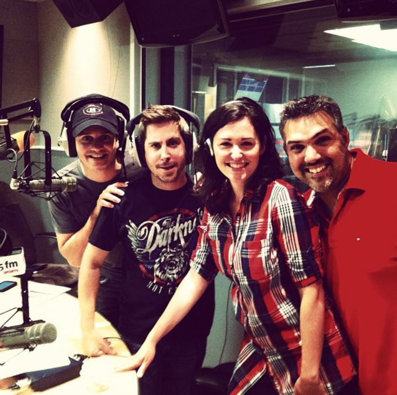 Tammy Verge during a morning radio show