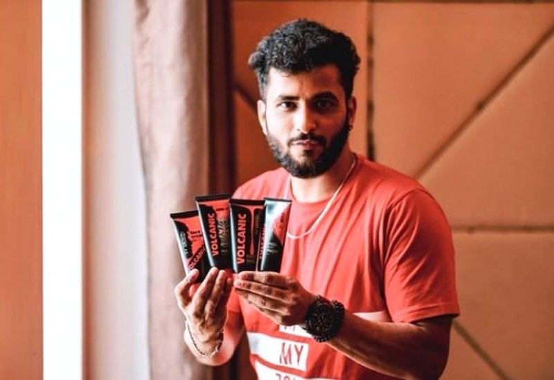 Tanish Ghorpade advertising for Volcanic Skin Care