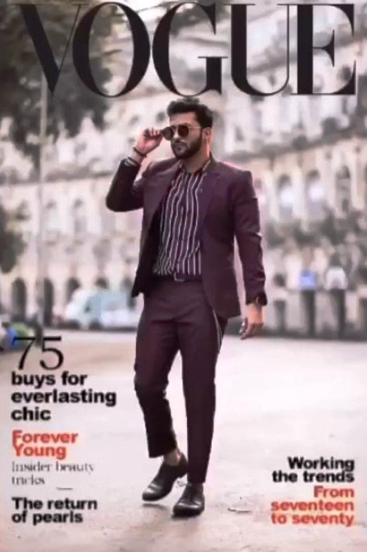 Tanish Ghorpade featured on the cover of vogue magazine