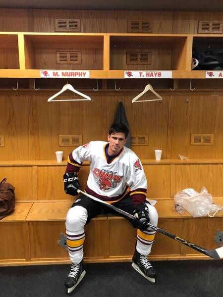 Tanner Novlan during one of his matches with Los Angeles hockey group named 