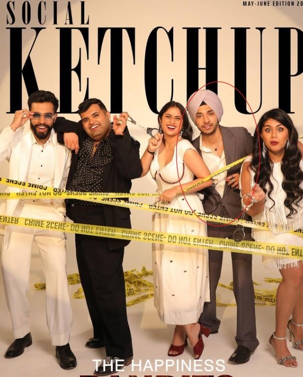 Taran Singh on the cover of the magazine Social Ketchup