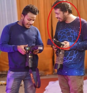 Tarkik Borah while working as a photographer