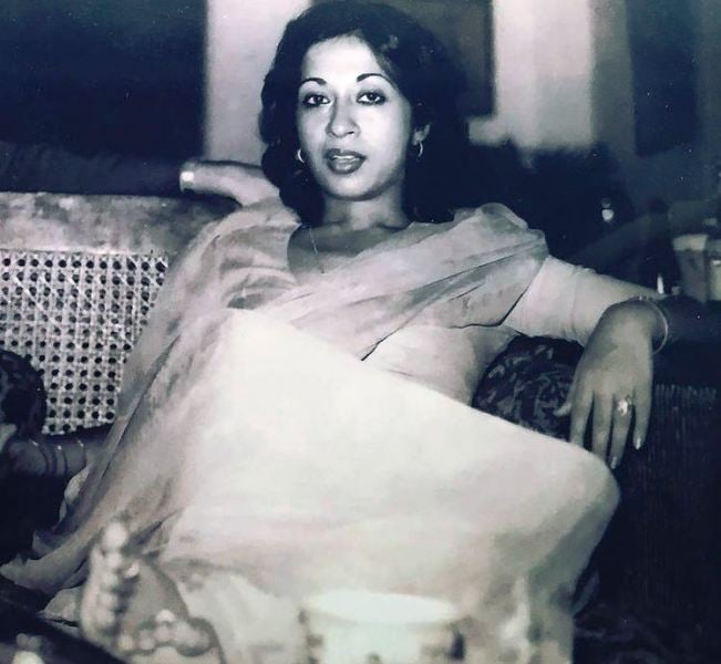 Tavleen Singh in her youth