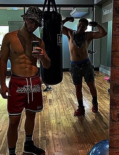 Tayne De Villiers at a gym