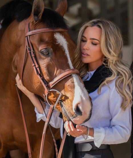 Teddi Mellencamp with her horse