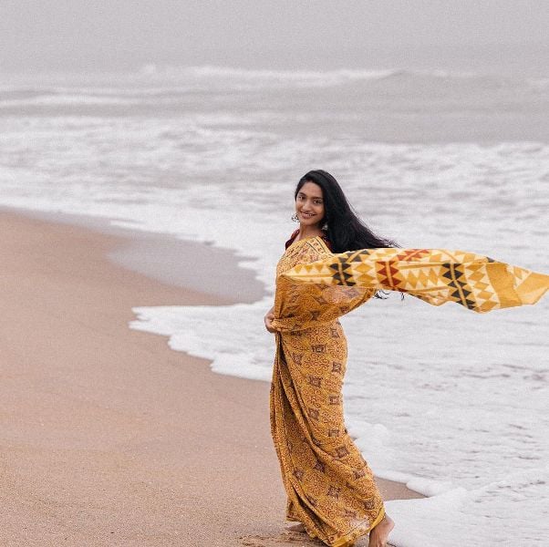 Teja Venkatesh at the beach