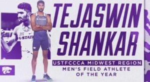 Tejaswin Shankar as the Midwest Region Men