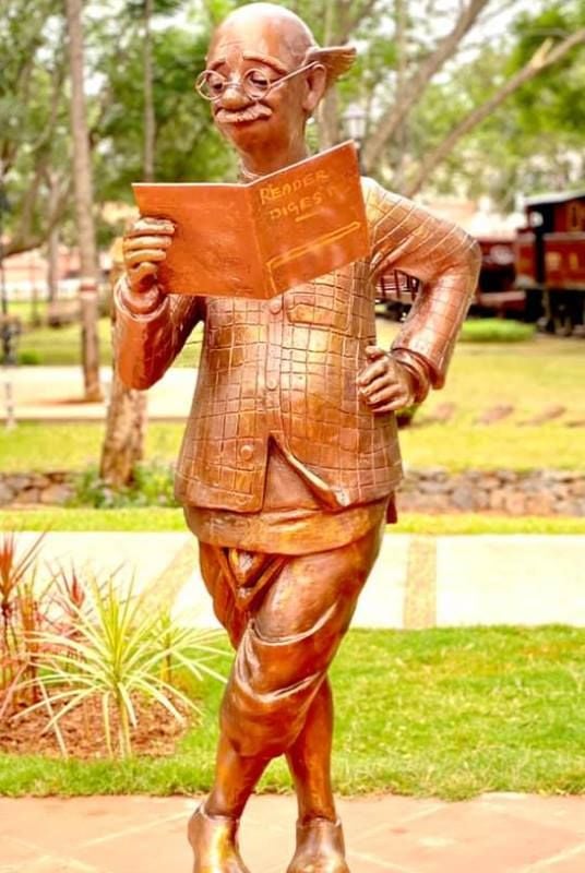 The Common Man Statue by Arun Yogiraj