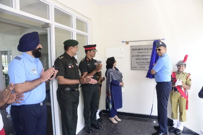The Mariappa Kempaiah Football Stadium at Sainik School, Kodagu