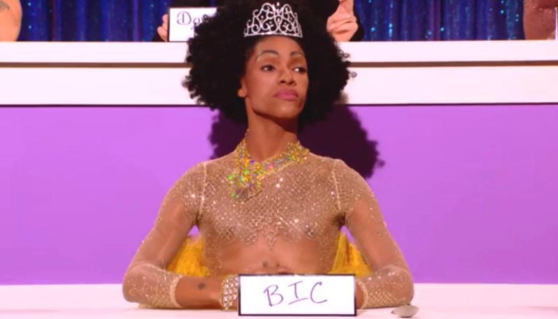 The Vixen (aka Anthony Prince Taylor) as Blue Ivy Carter in a still from the reality show RuPaul