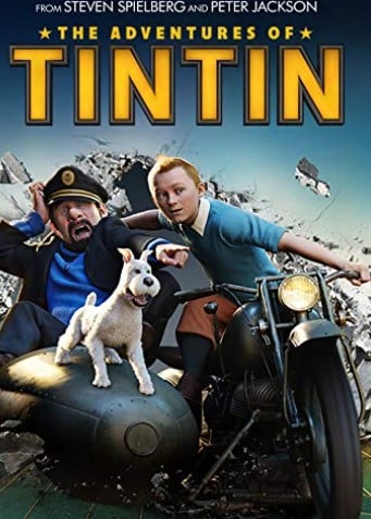 The poster of the animated film The Adventures of Tintin