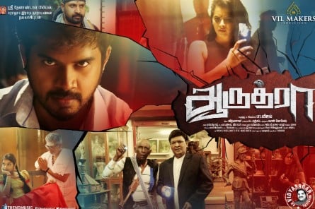 The poster of the film Aaruthra (2018)