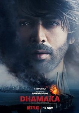 The poster of the film Dhamaka