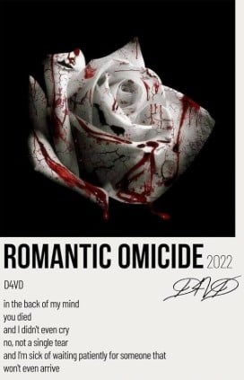 The poster of the song Romantic Homicide (2022)