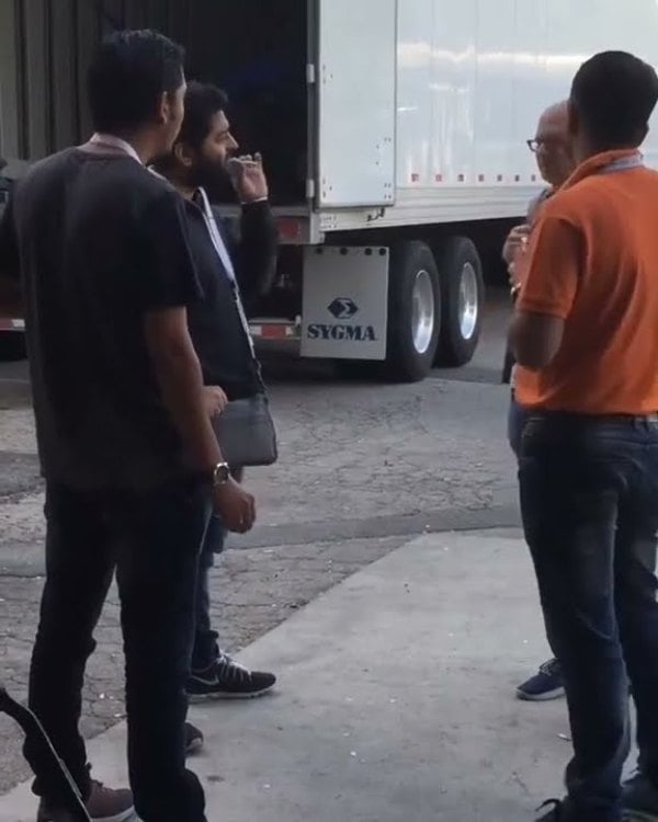 The screenshot of a viral video in which Arijit Singh was spotted smoking a cigarette