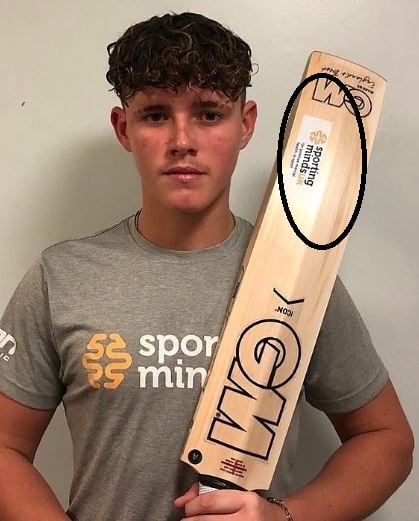 The sticker on Jacob Bethell