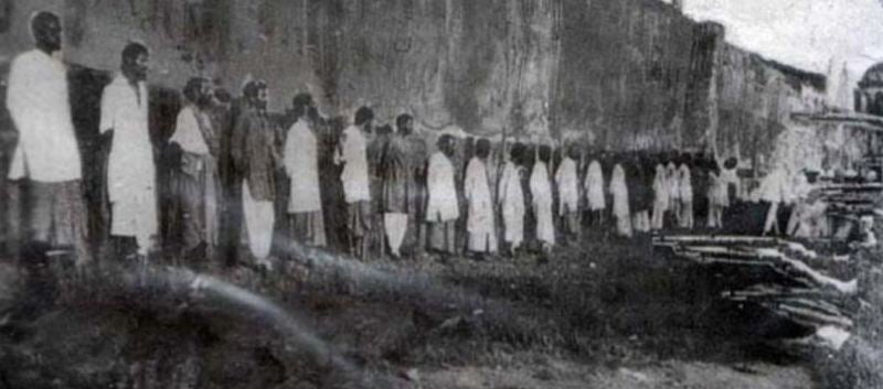 The youngsters of the Chittagong Raid being captured by British troops