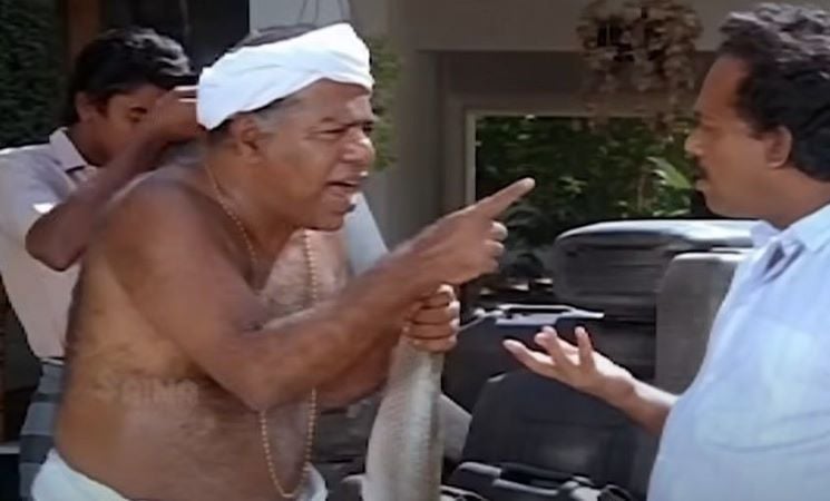 Thilakan in the film Kattukuthira
