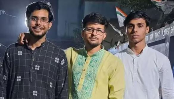 Three accused in South Calcutta Law College Gang Rape Case, (left to right) Pramit Mukherjee, Manojit Mishra, and Zaib Ahmed