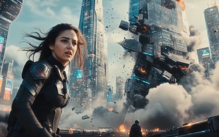 Tilly Norwood in a still from one of her short videos