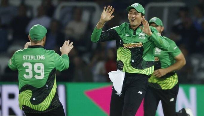 Tim David representing Southern Brave at The Hundred