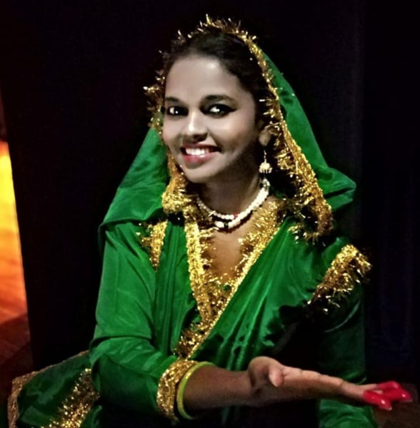 Tintumol Joseph as an artist in a cultural event