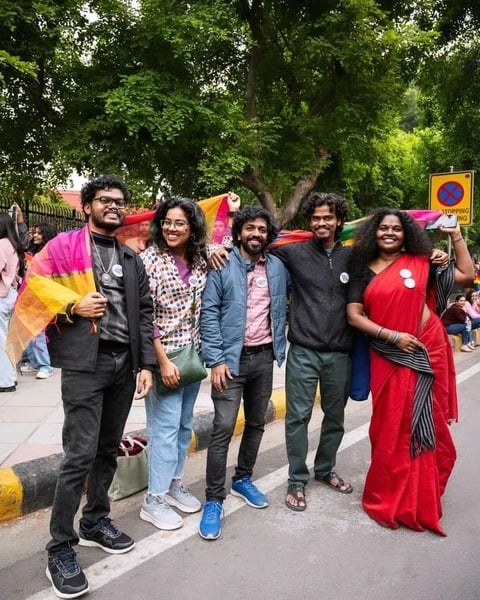 Tintumol Joseph in Delhi Pride Parade 2024