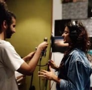 Tithi Raaj while practicing singing