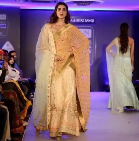 Tithi Raaj while walking ramp