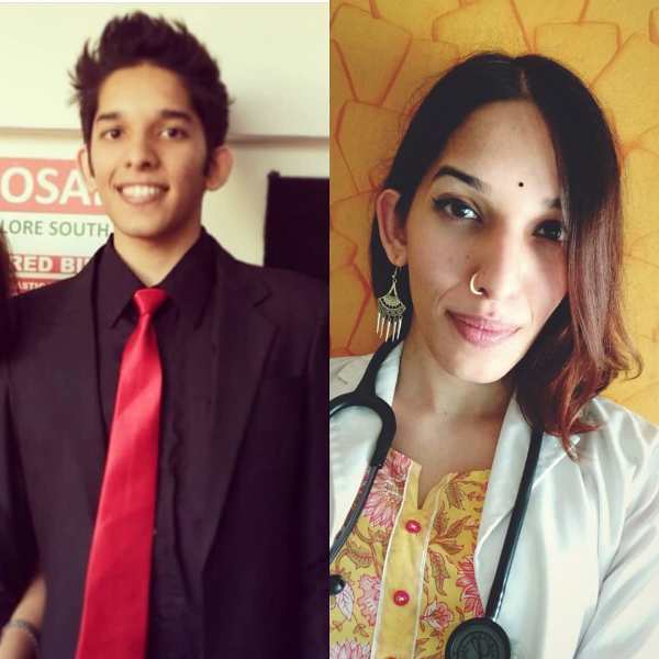 Trinetra Haldar Gummaraju’s before and after transition pictures