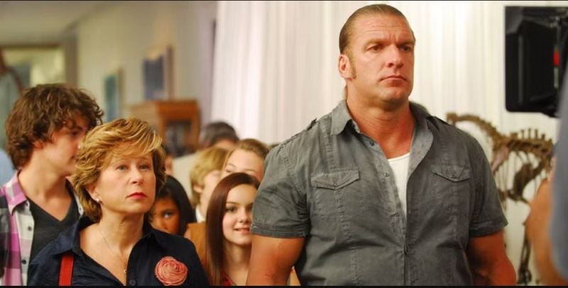Triple H in a still from the 2011 Hollywood film The Chaperone