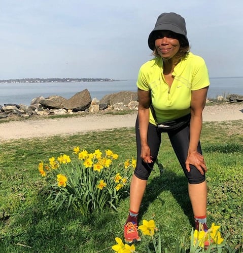 Trisha Goddard during her vacation