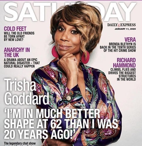 Trisha Goddard featured on a magazine cover
