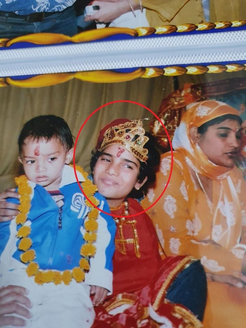 Tulika Maan as a child